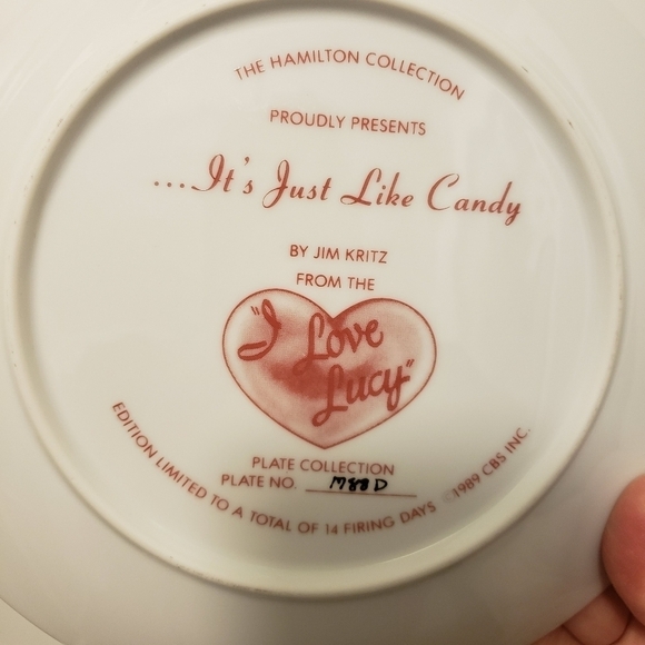 NWOB I Love Lucy "It's Just Like Candy" The Hamilton Collection 1989 - Picture 7 of 8